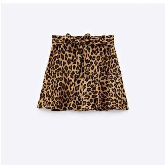 Zara Belted Leopard Skort - Picture 2 of 4
